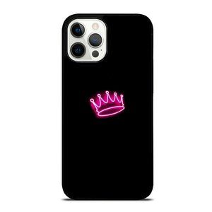 Retro Neon Crown - Pink Neon 80s 90s iPhone Case